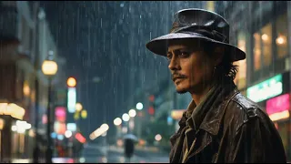 "Johnny Depp's Rainy Reflection: Deep Regrets, Tranquil Thoughts, and Serenity Sleep