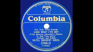 1933 Hotel Bossert Orch. (Freddy Martin) - Look What I’ve Got (unidentified vocalist)
