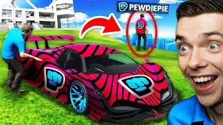 Stealing PEWDIEPIE'S $10,000,000 SUPERCAR In GTA 5 (Secret)