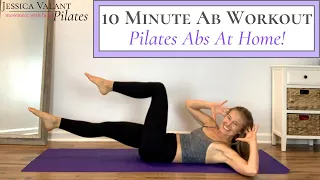 10 Minute Ab Workout - Pilates Abs at Home!