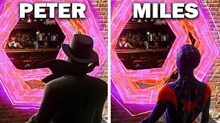 Peter vs Miles Into the Spider-Verse Scene - Spider-Man 2 (PS5)