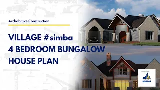 VILLAGE #simba 4 BEDROOM Bungalow House Plan inNyanza by ArcHabitive Construction (AHC) Design Build