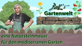 Eine neue Natursteinmauer für den mediterranen Garten I Ralf´s Gartenwelt I Bauprojekt