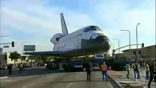 Endeavour Rolls Through Los Angeles