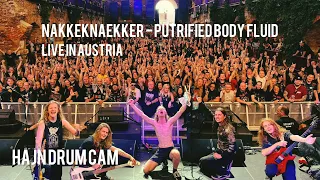 HAJN | Putrified Body Fluid Live at Metal On The Hill in Austria with NAKKEKNAEKKER (HAJN drum cam)