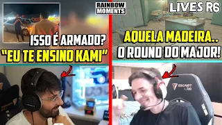 ZIG REAGINDO A BRIGA DO KAMI, LAGONIS FALANDO DO ROUND DO MAJOR E MAIS - MELHORES MOMENTOS LIVES R6