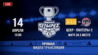 2019-04-14 ЛЖХ F4 2019. За 3 место. ЦСКР (С-Петербург) vs Пантеры-2 (Татарск Новосибирская область)