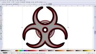 Inkscape: making a biohazard symbol