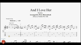 The Beatles - And I Love Her - Guitar Pro Tab