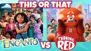 This or That Encanto VS Turning Red Warm-up/Brain Break/Movement Activity