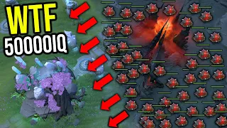 First 50000IQ Techies in Dota 2 — OMG One Shot Throne Setup From BASE TO BASE!!
