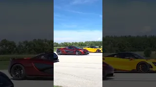 McLaren P1 vs McLaren Senna vs McLaren 765LT launch🔥🔥 #short #shorts