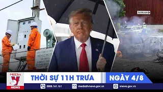 Thời sự 11h trưa ngày 4/8. Cựu Tổng thống Mỹ Donald Trump trình diện tòa - VNEWS