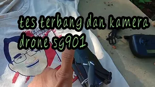 tes terbang dan camera drone SG901