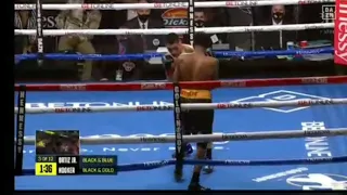 Vergil Ortiz Jr disrespect Maurice Hooker with a brutal Punch to the face | Replay in Slow Mo