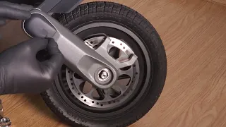 Segway p100s cнятие переднего колеса и подшипников.