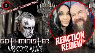 Metal Couple REACTS and REVIEWS - GOTHMINISTER - We Come Alive (2024) // Official Music Video //