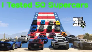 I TESTED 50 SUPERCARS | GTA V