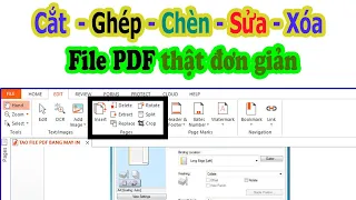 Chỉnh sửa file pdf, thêm, xóa, chèn đơn giản Nitro PDF.(Edit pdf files, add, delete, insert simply)
