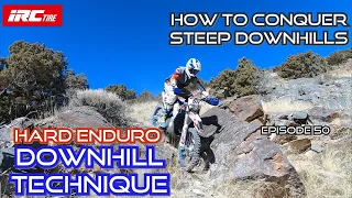Proper Hard Enduro Downhill Technique. How to Conquer Steep Downhill Descents.