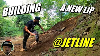 Building A New Lip At Jetline Trails - Dirt Jumps