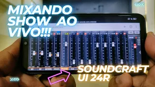 SOUNDCRAFT UI 24r - Mixando banda ao vivo