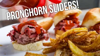 SLICED Antelope Sliders! | How to cook wild game | FRESH SNACKS!