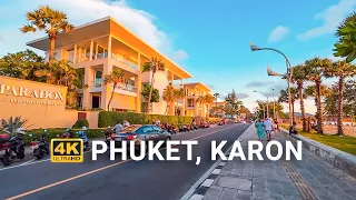 4K HDR Phuket Sunset Walk | Karon Beach, Phuket, Thailand