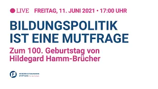 Bildungspolitik ist eine Mutfrage  – Zum 100. Geburtstag von Hildegard Hamm-Brücher