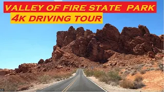 Valley of Fire State Park | 4k Driving Tour | Dashcam