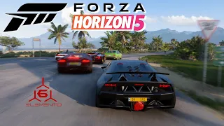 20 Minutes of pure 5.2l N/A V10 | Forza horizon 5- Lamborghini Sesto Elemento Freeroam