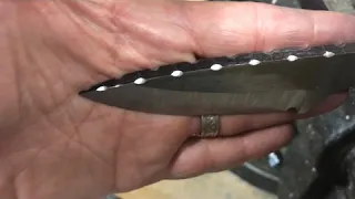 Knife making- file work on spine, my process.