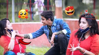 Removing mask 😷 with cute girls  || Epic reaction || Mr viraj prank