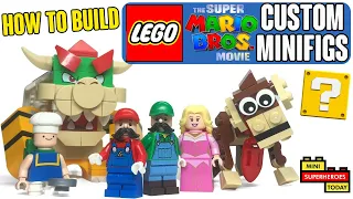 How to Make LEGO SUPER MARIO BROS. Movie Custom Minifigures!