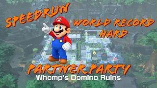 World Record - Speedrun Super Mario Party - Whomps Domino Ruins PartnerParty - Hard