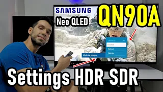 Samsung Neo QLED QN90A: Configuraciones de Imagen HDR y SDR - Smart TV 4K