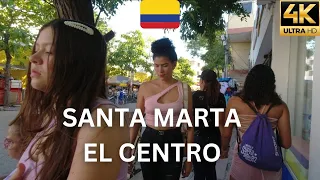 Santa Marta Colombia 🇨🇴  El Centro Walking Tour in 4k Ultra HD - December 2022