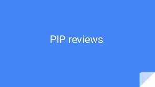 PIP reviews explained