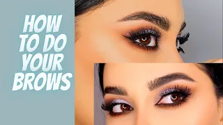 Eyebrow tutorial (using Benefit cosmetics products ) تتوريال رسم الحواجب  باستخدام منتجات من بنيفت