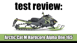 Arctic Cat Hardcore Alpha One 165 reviewed