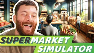 Découverte de Supermarket Simulator ! (Le jeu est incroyable)