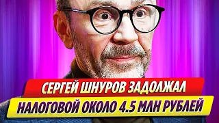 Сергей Шнуров задолжал налоговой около 4,5 млн рублей