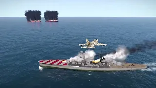 Surprise attack,Russian stealth jet destroys 2 US cargo ships full of ammunition in the Black Sea.