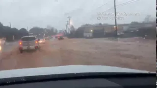 US 74 flooding in Gaston County, NC