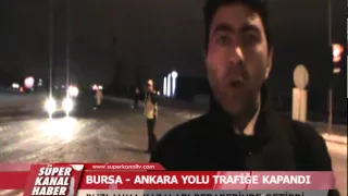 BURSA   ANKARA YOLU TRAFİĞE KAPANDI