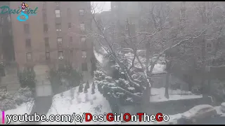 Snowfall in New York City ll February 2021 ll