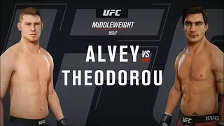 EA Sports UFC 3 - Sam Alvey vs Elias Theodorou - Gameplay (HD) [1080p60FPS]