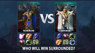 Invoker vs Nortrom | 1 x 1 | 25 lvl | full slots | who will beat?