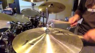Drum set metric modulations in 12/16 over 4/4 by Jacob Cole