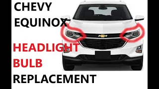 HOW TO REPLACE HEADLIGHT BULBS HID ON 18-22 Chevy EQUINOX REPLACEMENT 2018 2019 2020 2021 22 REMOVAL